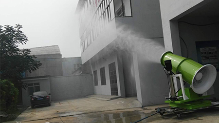 蓝海雾炮机的除尘效果就是好!