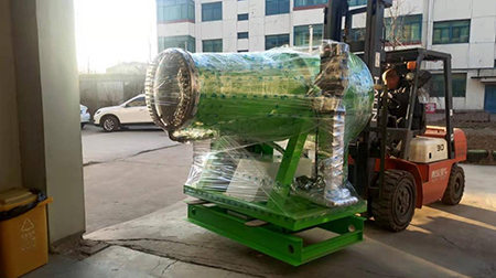 2021年12月17日五台LHW-50除尘喷雾机发往宁夏料场